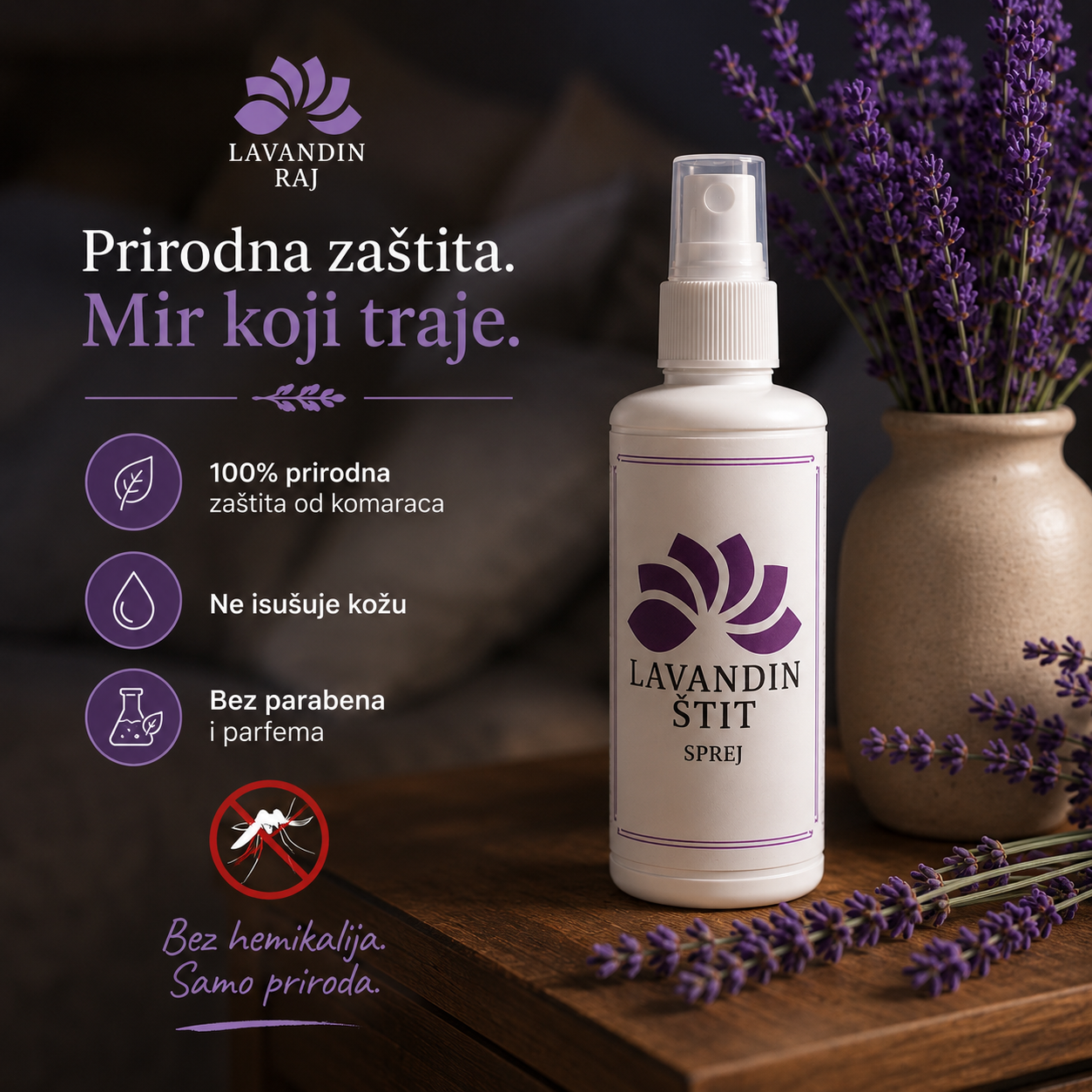 Lavandin štit - sprej protiv komaraca