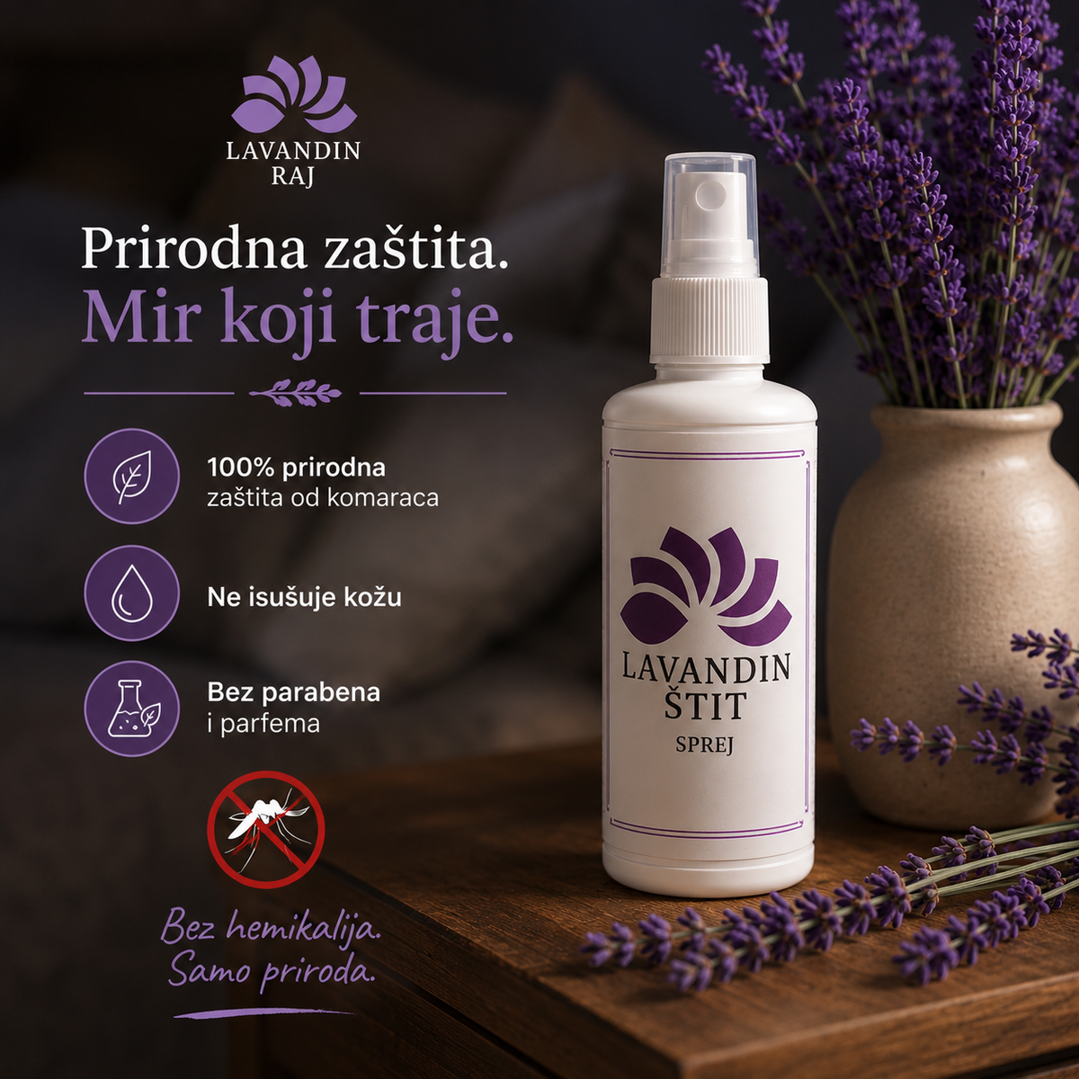 Lavandin štit - sprej protiv komaraca