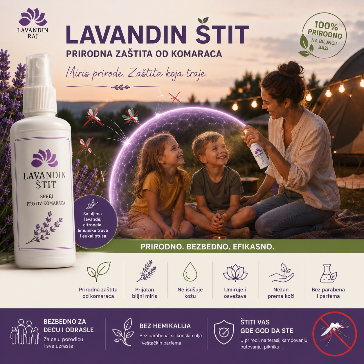 Lavandin štit - sprej protiv komaraca