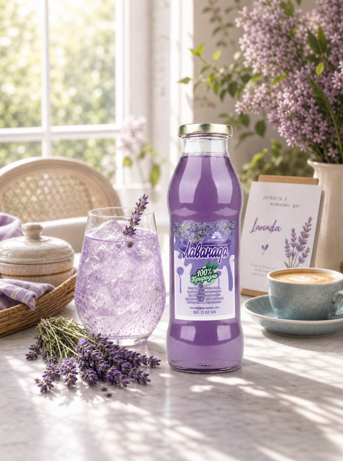 Lavandin sirup, 700 ml, uz kafu